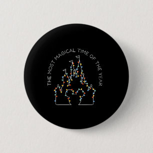 Badge Rond 5 Cm C'Est Le Moment Le Plus Magique De L'Année Noël