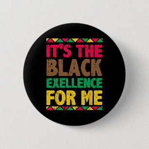 Badge Rond 5 Cm C'est l'excellence noire pour moi Mois de l'histoi
