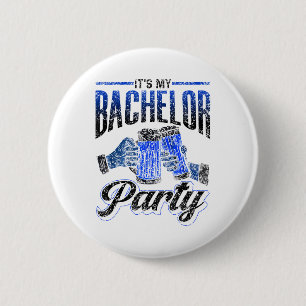 Badge Rond 5 Cm C'est ma soirée de bachelor, équipe de la mariée e