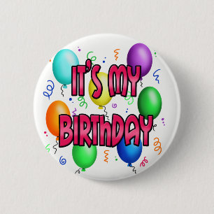 Badge Rond 5 Cm C'est mes ballons de cool de fête d'anniversaire