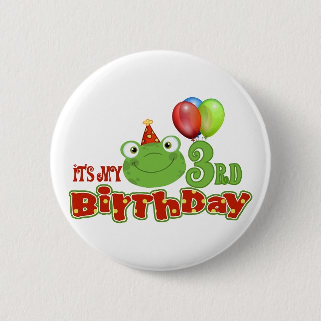 Badge Rond 5 Cm C'est mon 3e anniversaire (Devant)