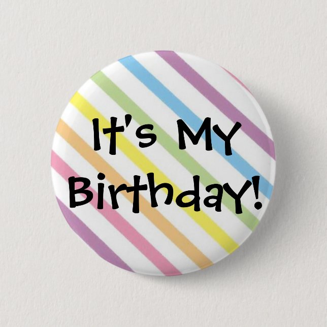 Badge Rond 5 Cm C'est mon anniversaire ! (Devant)
