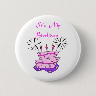 Badge Rond 5 Cm C'est mon anniversaire