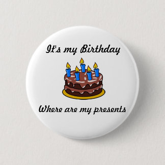 Badge Rond 5 Cm C'est mon anniversaire