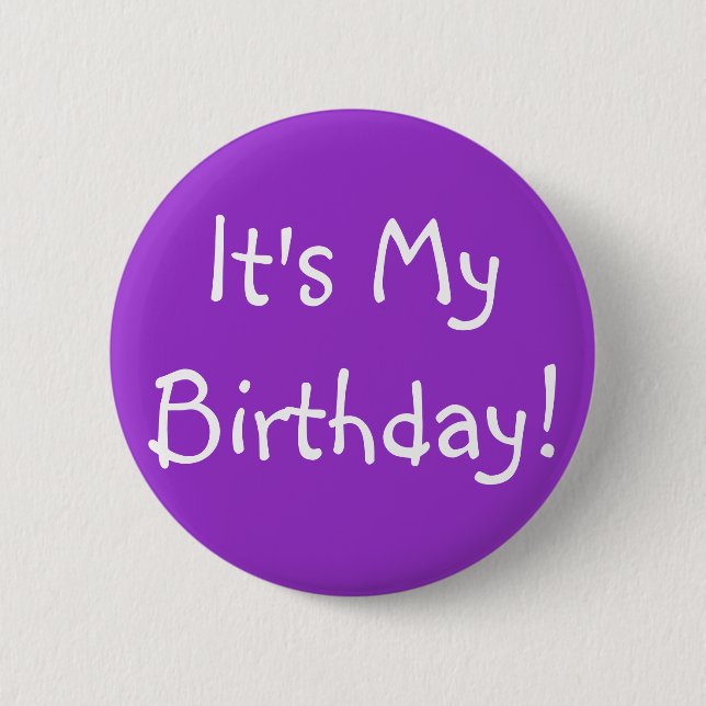 Badge Rond 5 Cm C'est mon anniversaire ! (Devant)