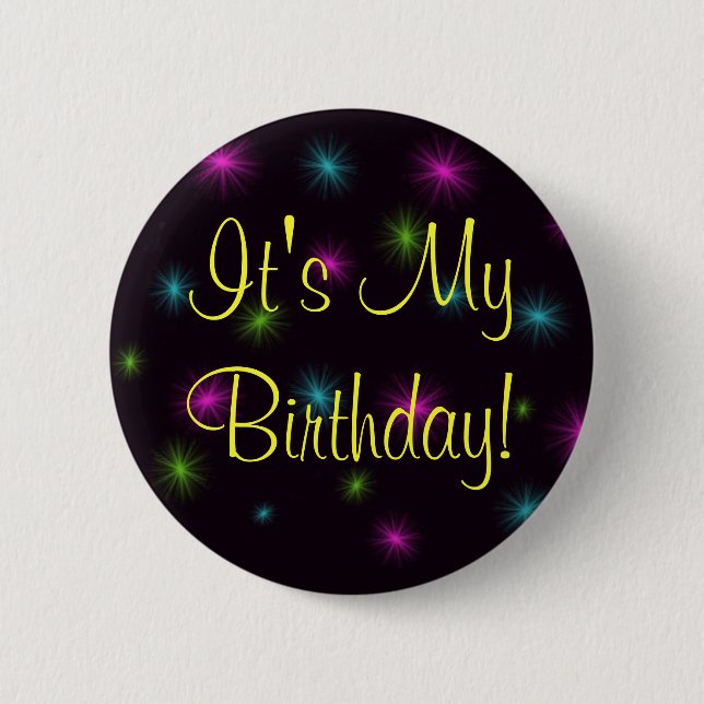 Badge Rond 5 Cm C'est mon anniversaire ! (Devant)