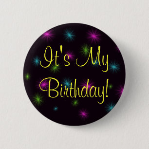 Badge Rond 5 Cm C'est mon anniversaire !