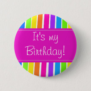 Badge Rond 5 Cm C'est mon anniversaire !