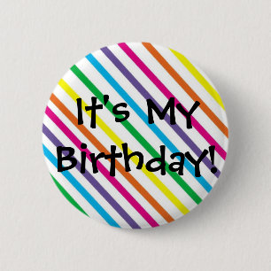 Badge Rond 5 Cm C'est mon anniversaire !