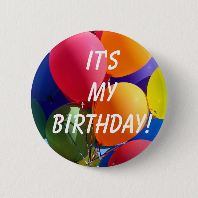 Badge Rond 5 Cm C'est mon anniversaire ! (Devant)