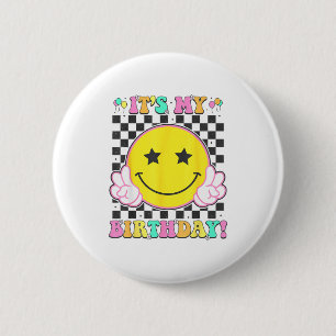 Badge Rond 5 Cm C'est mon anniversaire filles femmes ados enfants 