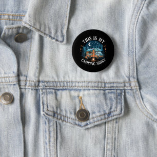 Badge Rond 5 Cm C'est Mon Camping Randonnée Drôle Camper