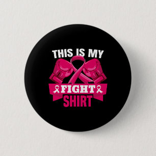 Badge Rond 5 Cm C'Est Mon Combat Contre Le Cancer Du Sein Qui Croi