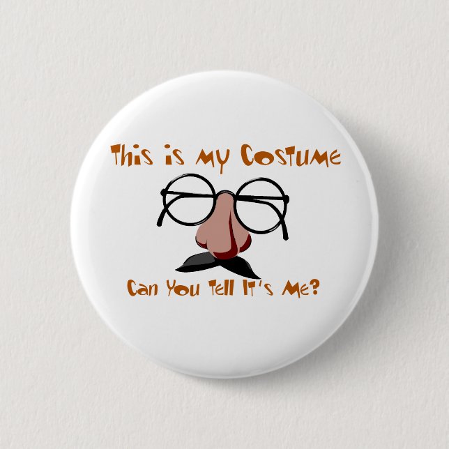 Badge Rond 5 Cm C'est mon costume (Devant)