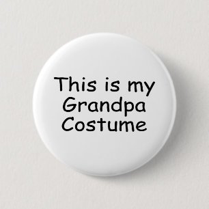 Badge Rond 5 Cm C'est mon costume de grand-papa