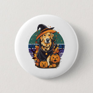 Badge Rond 5 Cm C'est mon costume de papa chien effrayant Hallowee