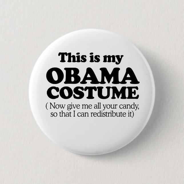 Badge Rond 5 Cm C'est mon costume Obama (Devant)