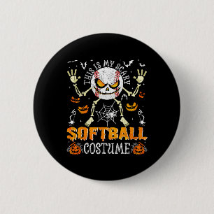 Badge Rond 5 Cm C'est mon déguisement squelette d'Halloween Scary