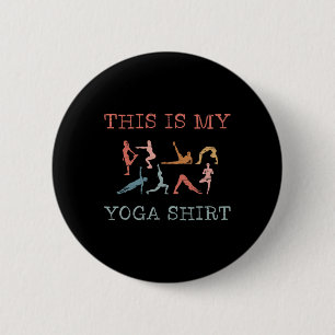 Badge Rond 5 Cm C'est mon design de yoga poses de yoga flux Vinyas