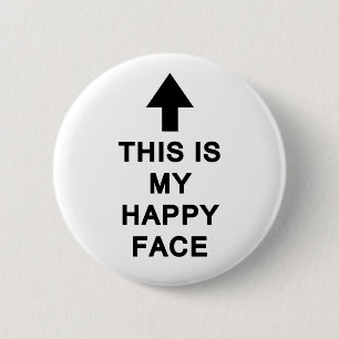 Badge Rond 5 Cm C'est mon joyeux visage