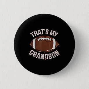 Badge Rond 5 Cm C'est mon petit-fils Football Grand-mère Grand-pèr