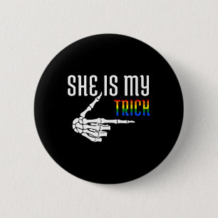 Badge Rond 5 Cm C'Est Mon Tricot Skeleton Correspondant Couple Hal