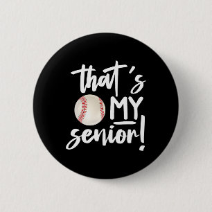 Badge Rond 5 Cm C'est My Baseball Senior Mom 2025 Softball Senior