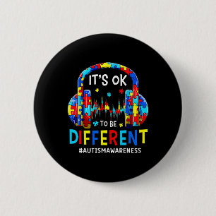 Badge Rond 5 Cm C'est OK d'être un jeu de Sensibilisation sur l'au