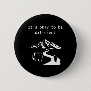Badge Rond 5 Cm C'est Okay de ne pas être Okay Santé Mentale Puiss