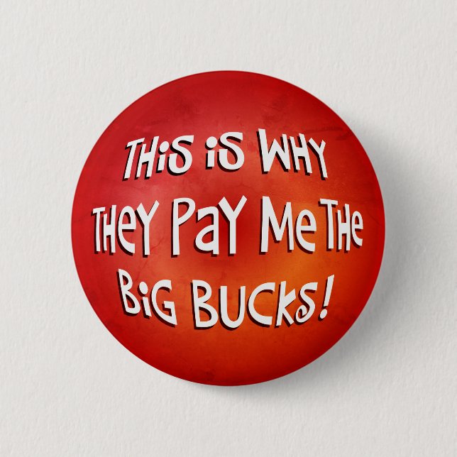 Badge Rond 5 Cm C'est pourquoi le bouton (Devant)