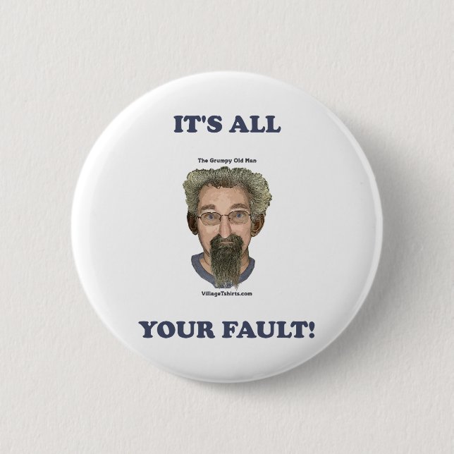 Badge Rond 5 Cm C'est tout votre défaut (Devant)