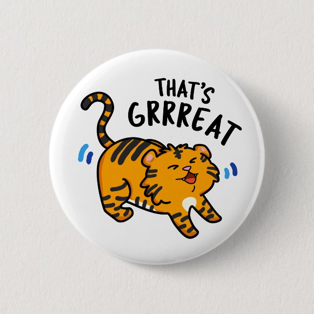 Badge Rond 5 Cm C'est un gros jeu de tigre (Devant)