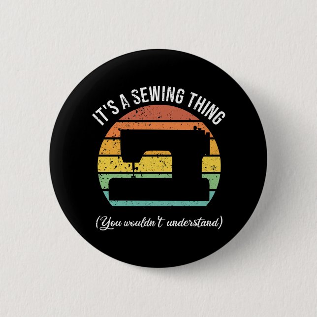 Badge Rond 5 Cm C'est une couture (Devant)