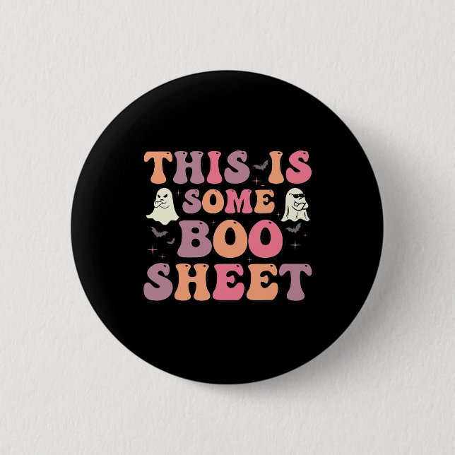 Badge Rond 5 Cm C'Est Une Feuille De Boite Halloween Ghost Funny P (Devant)