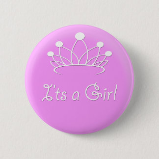 Badge Rond 5 Cm C'est une fille