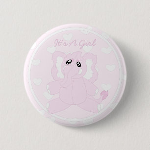 Badge Rond 5 Cm C'est une petite fille