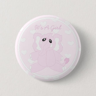Badge Rond 5 Cm C'est une petite fille
