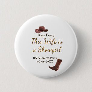 Badge Rond 5 Cm Cette épouse est un nom de fête de bachelorette de