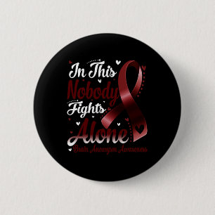 Badge Rond 5 Cm Cette Famille Personne ne combat seul Cerveau Aneu