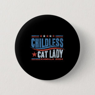 Badge Rond 5 Cm Cette Femme Sans Enfant Vote L'Élection De Kamala