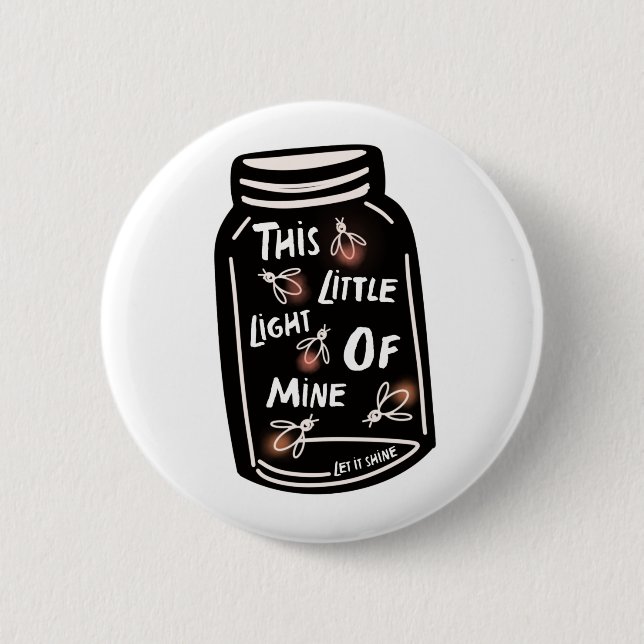 Badge Rond 5 Cm Cette petite lumière à moi Christian (Devant)