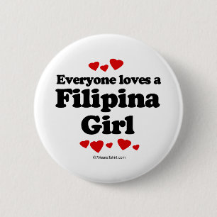 Badge Rond 5 Cm Chacun aime un T-shirt de fille de Philippine