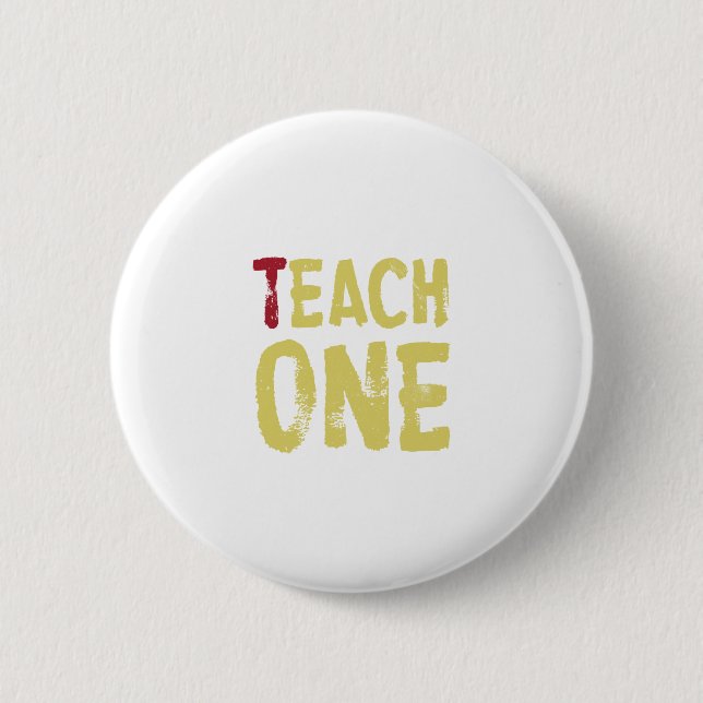 Badge Rond 5 Cm Chacun enseigne un (Devant)