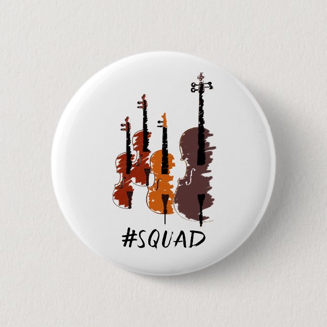 Badge Rond 5 Cm Chaînes Squad instrument de musique (Devant)