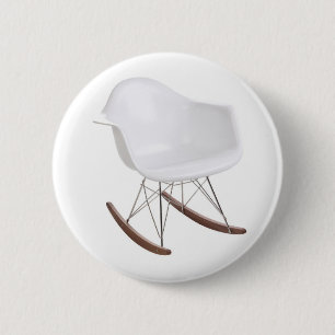 Badge Rond 5 Cm Chaise de basculage d'Eames Shell Eiffel de