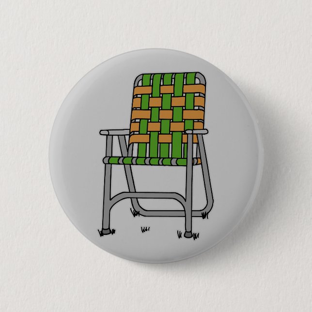 Badge Rond 5 Cm Chaise de jardin pliante (Devant)