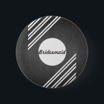 Badge Rond 5 Cm Chalkboard Blackboard Bridesmaid<br><div class="desc">Il est en noir texte Maid of Honor boutons. Il est préférable pour la fête de mariage et les membres de la famille. Vous pouvez impressionner votre famille et vos amis avec ce design élégant et élégant. Il est entièrement personnalisable. Il est facile à utiliser et facile à personnaliser.</div>