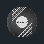 Badge Rond 5 Cm Chalkboard Blackboard Bridesmaid<br><div class="desc">Il est en noir texte Maid of Honor boutons. Il est préférable pour la fête de mariage et les membres de la famille. Vous pouvez impressionner votre famille et vos amis avec ce design élégant et élégant. Il est entièrement personnalisable. Il est facile à utiliser et facile à personnaliser.</div>