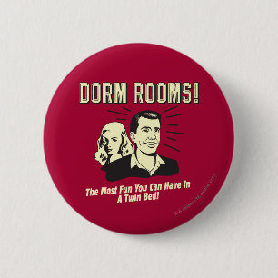 Badge Rond 5 Cm Chambre Dorm : Lit Twin Le Plus Amusant