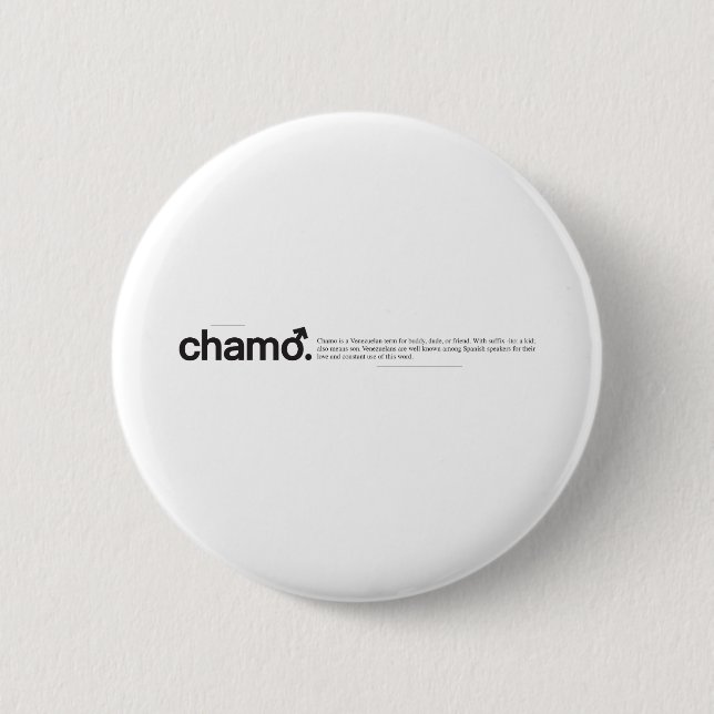 Badge Rond 5 Cm Chamo (Devant)